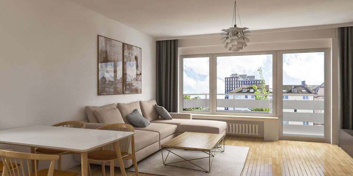Etagenwohnung Düsseldorf Stadtbezirk 5 - 3 Zimmer, 74 m&sup2;, 1.350&euro; | Angebot:27314654